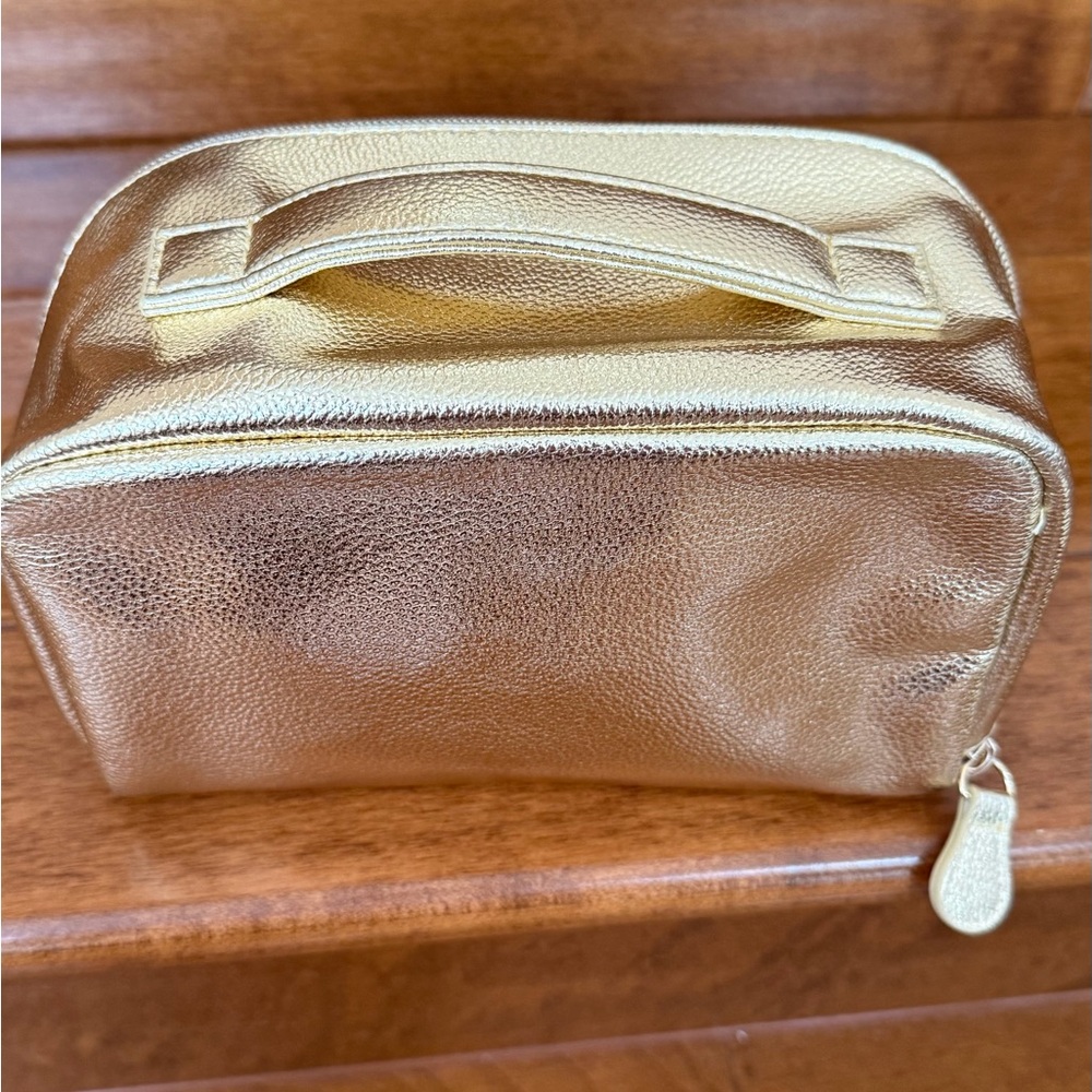 NEW Shiseido Ginza Tokyo Makeup Bag Gold & White - Picture 4 of 9